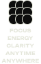 Focus, energy, clarity, anytime, anywhere